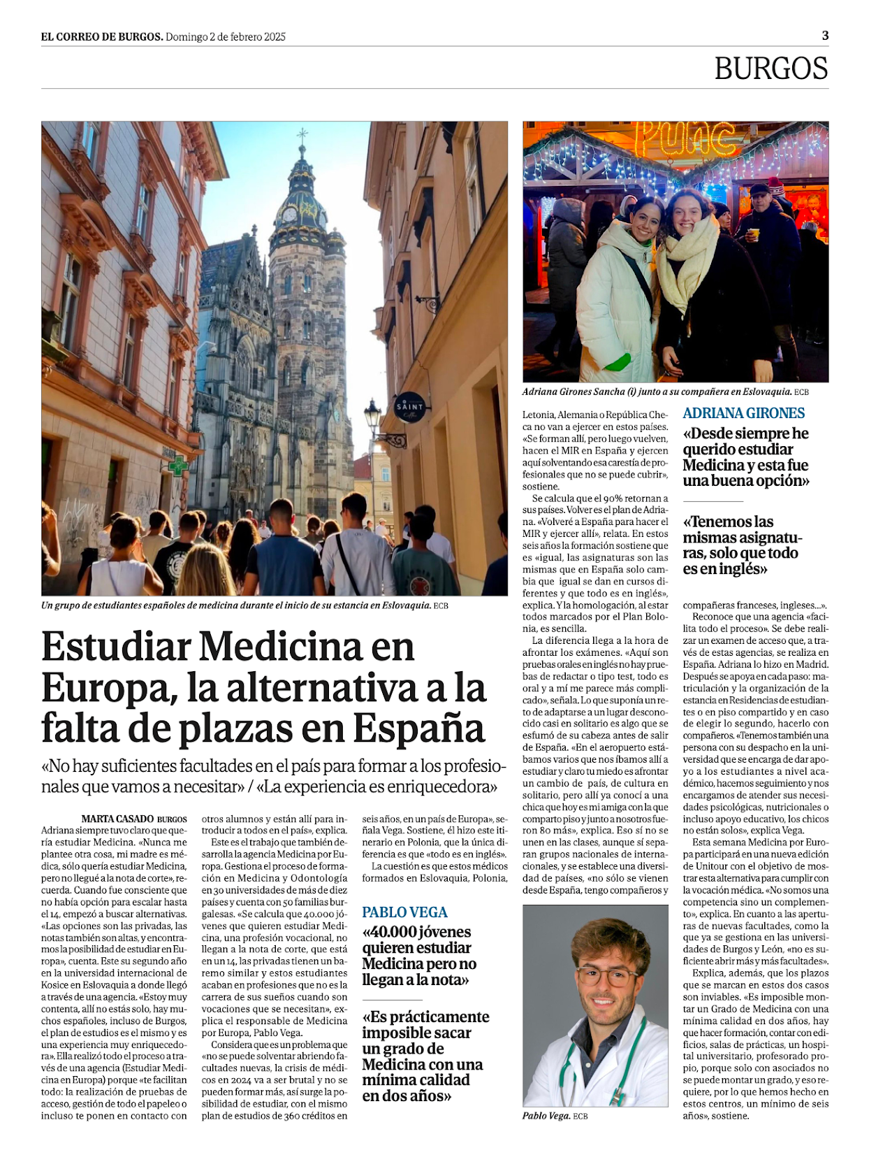 Ritaglio di stampa: El Correo de Burgos
